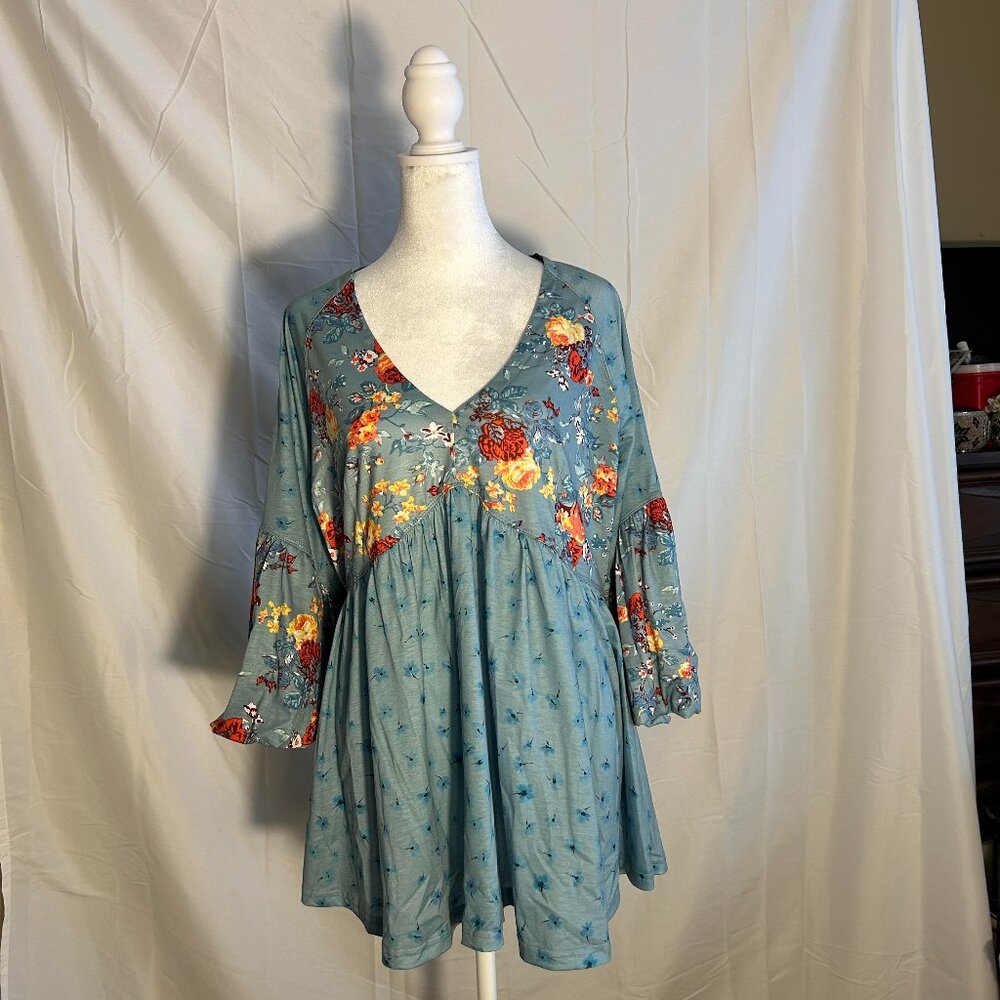 Suzanne Betro Baby doll top Size 1X